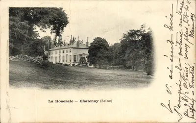 Bilhete postal antigo La Roseraie Chatenay
