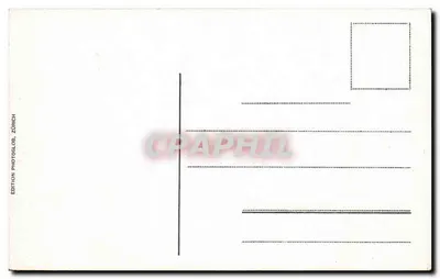 Część Wilderswil przy Interlaken — widok gór z Mönch 4105 m i Jungfrau 4166 m — Wydawnictwo Photoglob, Zurych — Rewers