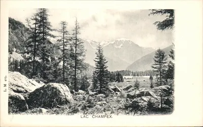 Lago Champex — visão panorâmica — L.M. 415