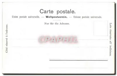 Rosenlau, Well- e Wetterhorn — Edição Burgy Lith. Saint-Imier n°3728 — Verso