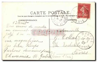 Koła Mont-Blanc, widok z wierzchołka Mont Joly — zdjęcie M. Bourrey — Rewers