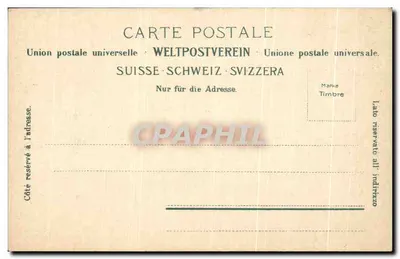 Kandersteg e a Blümlisalp — vista alpina — Verlag G. Wahrli, Phor. Kilchberg-Zurich — Verso