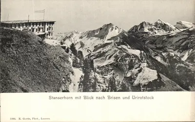 Stanserhorn com vista para os Brisen e Urirofstock — E. Goetz, Fot. Luzern, n° 1286