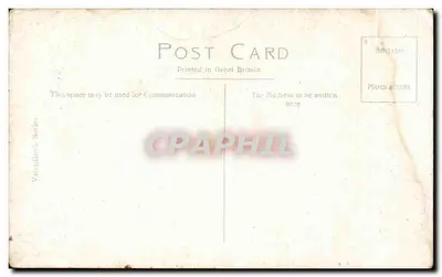 Pałac w Kensingtonie, Londyn — widok ogrodu i budynku — seria Valentine's n° 69328 — Rewers