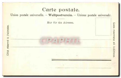 Bilhete postal antigo Axenstrasse Mit Urirotstock Cavalo — Verso