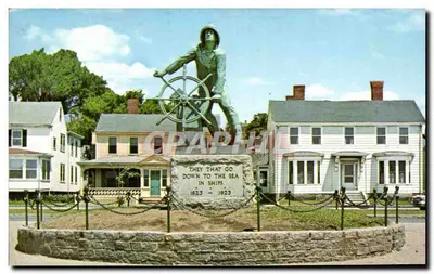 Estatua do pescador em Gloucester — monumento comemorativo — Curtis News, n° 1366