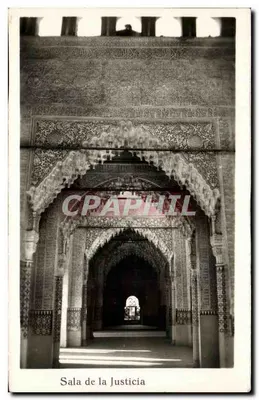 Sala de la Justicia — Alhambra — Edições Fotográficas Hijos de Galíperos, Grenade