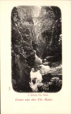 2. Brücke Via Mala — Gruss aus der Via Mala — éditeur inconnu, n° 1335