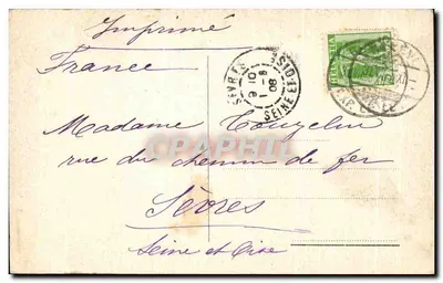 Zamek Monnetier — widok panoramiczny — Charnaux Frères & Co, Genewa, nr 997 — Rewers