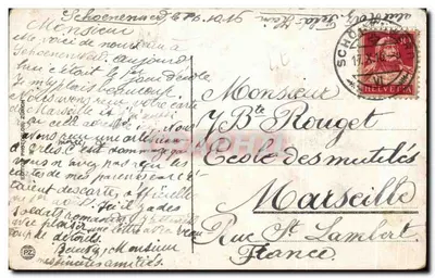 Altdorf - Dorfplatz com monumento de Telle — carta postal n° 278 — editor não identificado — Verso