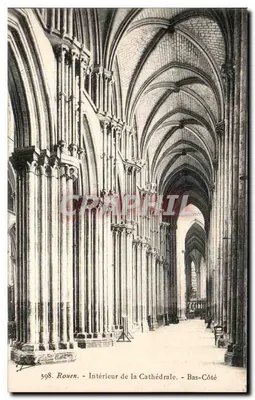 Rouen - Interior da Catedral - Lateral Baixa