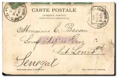 Baños de Cachueta — vue de la rivière et du pont — éditeur TIP. CARDENAS, MAS Y CIA. n° 1016 — Verso