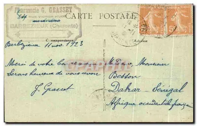 Mirambeau — O Castelo, Sala de Honra — editor não identificado — Verso