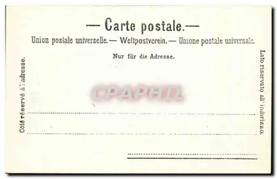 Flüelen i Bristenstock — widok jeziora z zasnieżonym szczytem — Chamaux Frères & C°, Genewa, n°64 — Rewers