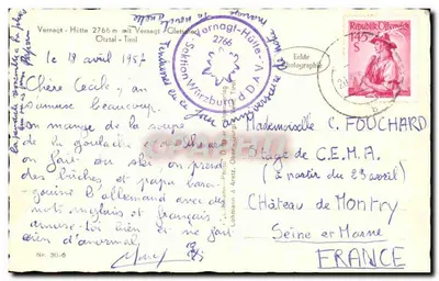 Vernagt-Hütte 2766 m — Otztal, Tirol — Lohmann & Arntz, Nr. 30/6 — Verso