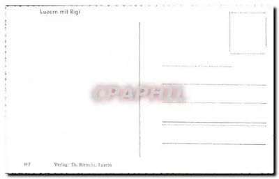 Lucerna com Rigi — 117 — Editora Th. Rietschi, Lucerna — Verso