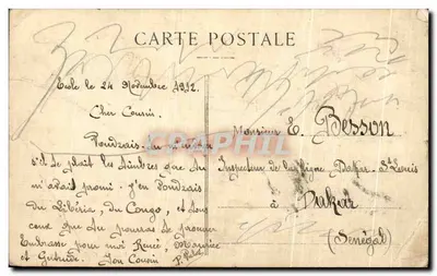 Pensionato scolastico vicino a Besançon (Doubs) — n° 915 — Editore L. Gaillard-Préfère, Besançon — Verso