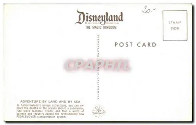 Monorail i podwodna łódź w Disneyland — Disneyland, Anaheim, Kalifornia — Walt Disney Productions — Rewers