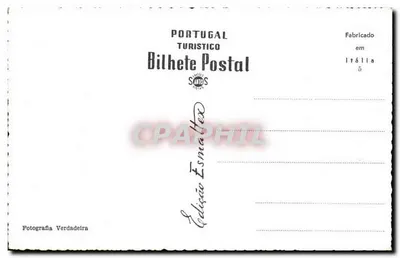 Póvoa — Praça D. João I — Banque Portugaise Atlantique — editor Santos — Verso