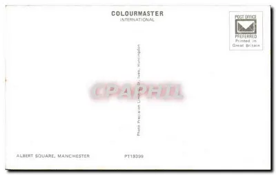 Manchester Town Hall — vista panorâmica — Coloumaster International — Verso