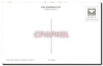 Universidade de Manchester — vista do edifício principal — editor Colourmaster International — Verso