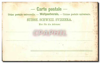 Harelschlucht przy Meyringen — widok doliny z mostem — Chr. Brennenstuhl, Meyringen, Nr 81 — Rewers