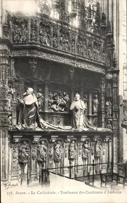 Rouen - A Catedral - Tumbas dos Cardeais de Amboise