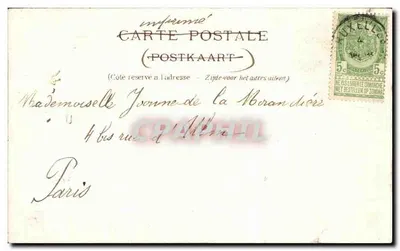Brukselka — Ołtarz Katedry Świętej Gudulii — Wydawca Léon Cirette — Rewers