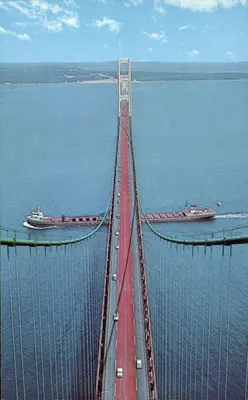 O ponte Mackinac — Michigan — editor West Nyack Press, Inc., n° 31206-B