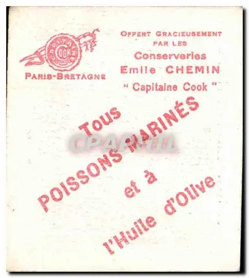 Cachecó de Bretanha — Ploare — Coleção 'Cachecós Bretãs' — Cliché Villard n°29 — Verso