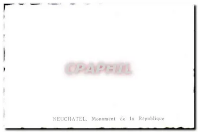 Neuchâtel — Pomnik Republiki — numer seryjny nieczytelny — Rewers