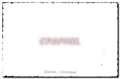 Zurych. Limmatquai — widok z nabrzeża i budynków — Rewers