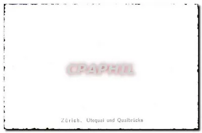 Zurych. Utoquai i Quaibrücke — Rewers
