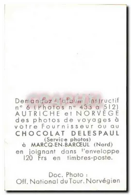 Vestfold : Flotille baleiniers — Chocolat Delespaul, n°476 — Rewers