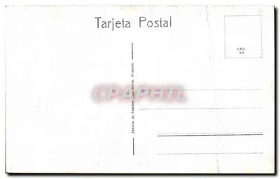 Mirador de Lindaraja — Granada — Edição Reyes, n° 16 — Verso
