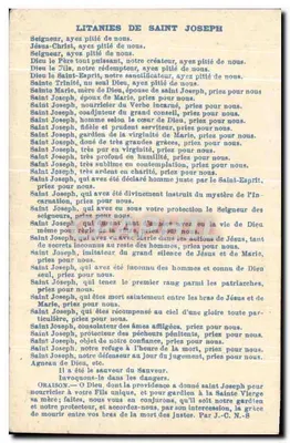 Święty Józef ochronca Świętej Rodziny — E. Bouasse Jeune, n° 3564, Paryż — Rewers