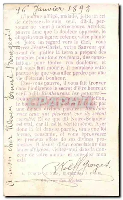 Saint Charité — Jego gorąca miłosierdzie kierowało się ku cierpieniom innych — L. Turgis & Fils, Pl. 21, Déposé, Édit. Imp. Paris — Rewers