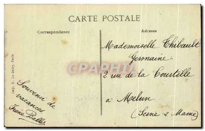Chartrettes — Les Terrasses — Imp. E. Le Deley, Paris — Rewers