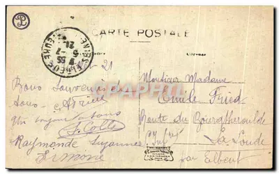 Chartrettes — Les Terrasses — Wydawca: Daguerre Frères, Paryż — Rewers