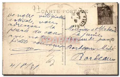 Chartrettes — Castelo das Bagatelle — Edição — Verso