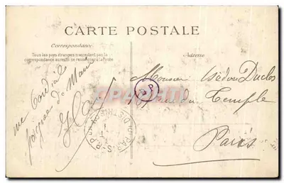 Chartrettes — Casa Chavanne — Edição Thume, Receveur-Imprimeur — Verso