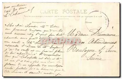Chartrettes (S.-et-M.) — Rue principal — Edição Buffeteau n°1 — Verso