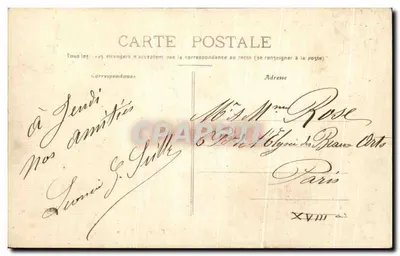 Chartrettes S.-et-M. — Estrada de Rouillon — Edição Buffetexu — Verso