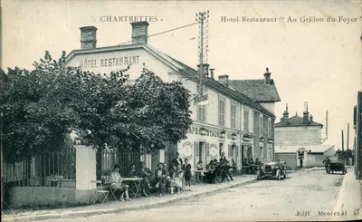 Chartrettes — Hotel-Restaurante 'Au Grillon du Foyer' — Edit Montenat