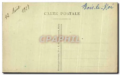 Chartrettes — Hotel-Restaurante 'Au Grillon du Foyer' — Edit Montenat — Verso