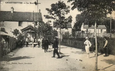 Chartrettes — Le Boulodrome — Édit. Thomé, Recev. buraliste