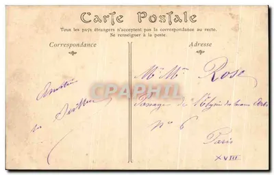 Chartrettes — Grande-Rue, Poczta i Telegraf — wydawca nieznany, n° 188 — Rewers