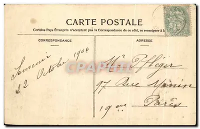 Chartrettes — Główna ulica — Timbault, wydawca, Melun-Fontainebleau — Rewers