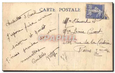 Chartrettes (S.-et-M.) — Gościniec Puy Fleuri, Ogród i Tarasy — Wydawnictwo Destont — Rewers
