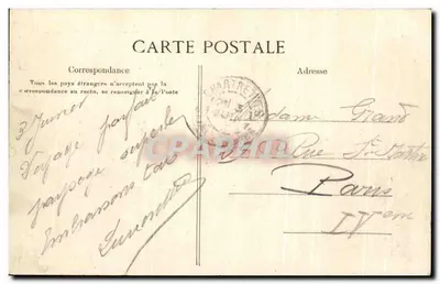 Chartrettes — Cruzeiro do Buisson — Riquet, Hotel-Restaurante — Verso